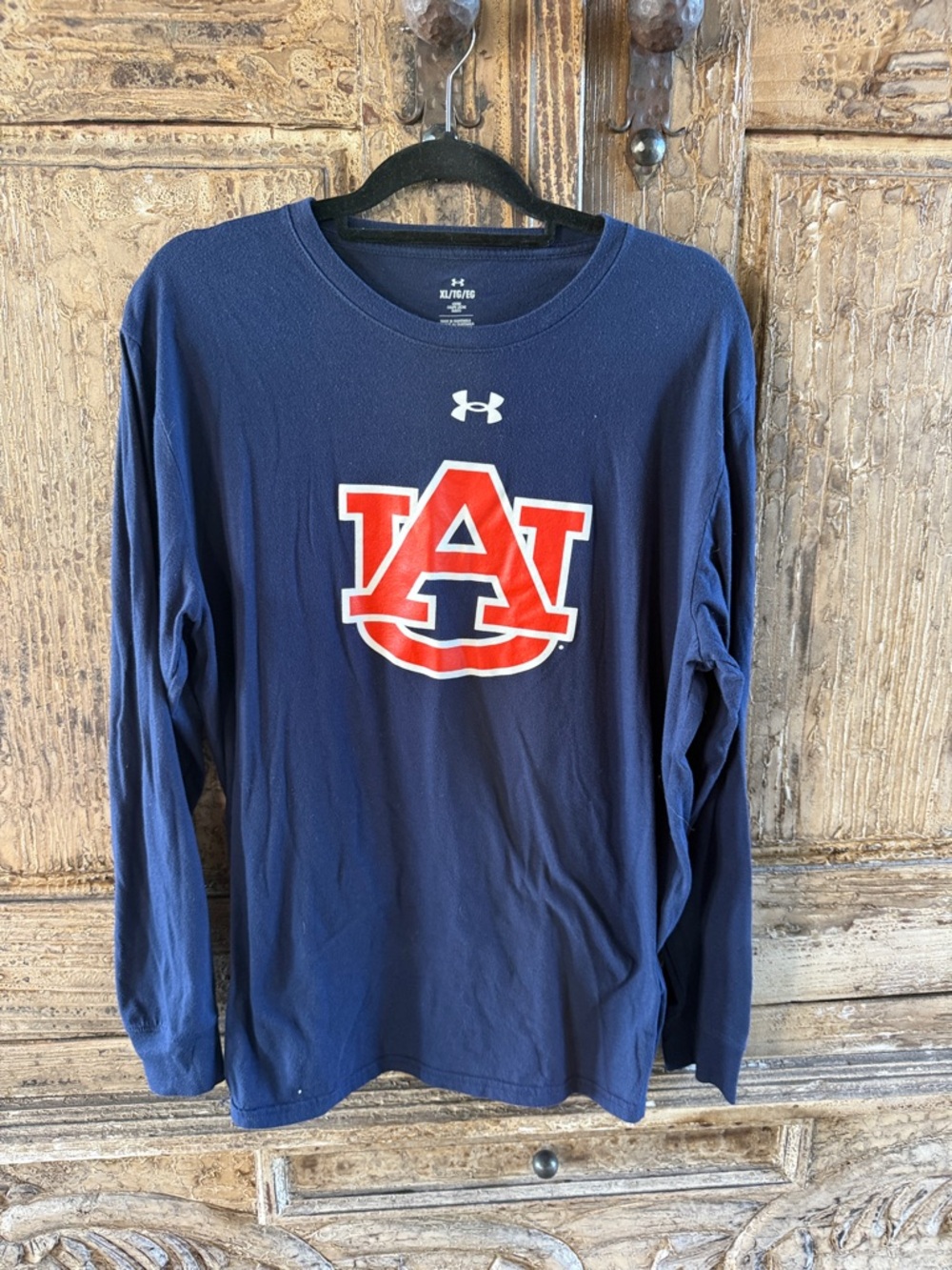 Under Armour Navy Long Sleeve Auburn AU Logo Tee